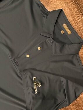 Peter Millar Summer Comfort Polo Shirt Men's XXL Navy Blue saint dominic’s NWOT